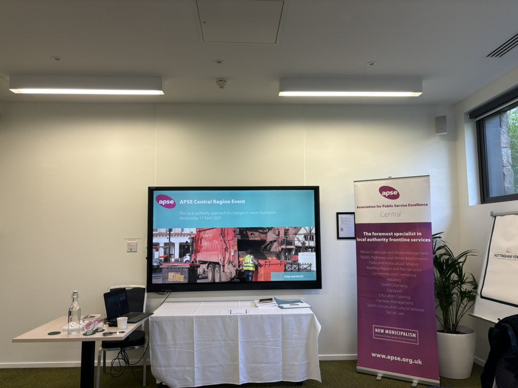 Looking forward to welcoming delegates to the APSE Central Region event focusing on the changes in waste legislation #apseevents