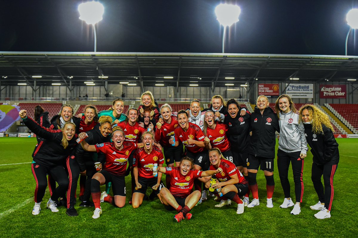 The originals. Celebrating our promotion-winning side of 2018/19 🫶🏅 #MUWomen || #OnThisDay