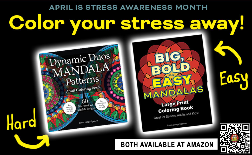 April is Stress Awareness Month. How to cope? COLORING! a.co/d/emlGjg1 #booktwt #coloringcommunity #adultcoloring #book  #BookTwitter #booktok  #mandalas #ColoringBook #creativecoloring #coloring #dynamicduos #Popular #trending #easy #StressAwarenessMonth #stress #EASY