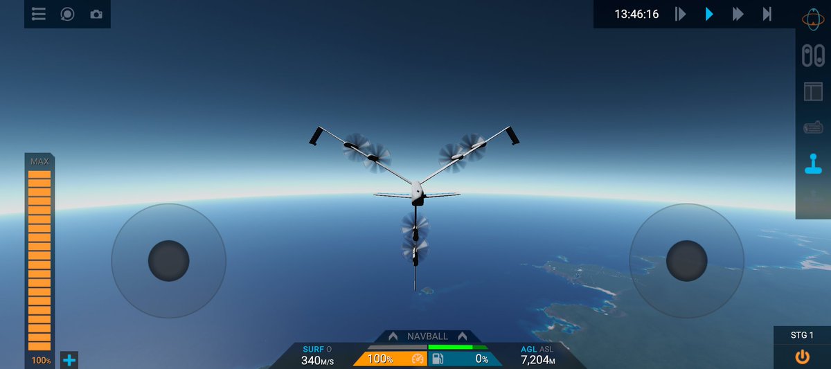 YHj8CfJjIpKUvFi's tweet photo. 変わった形の飛行機作りました!
#JunoNewOrigins
#simplerockets2
#オリジナル
#飛行機
#架空機
#架空飛行機
#これを見たやつは飛んでる画像を挙げろ https://t.co/a1v43J2VxV