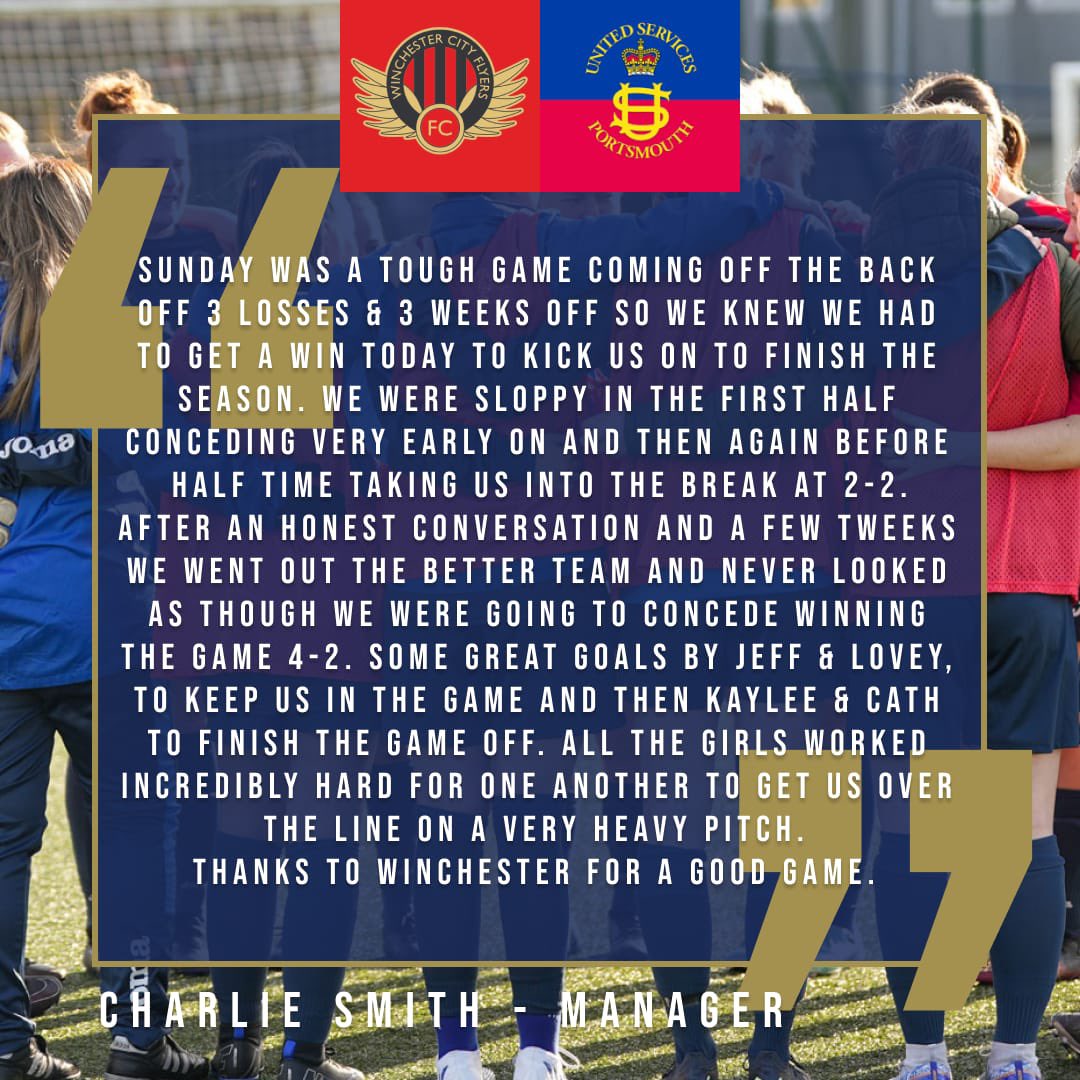 Thoughts on Sundays game Vs Winchester ⚽️💭💬

#manager #womensfootball #awayday