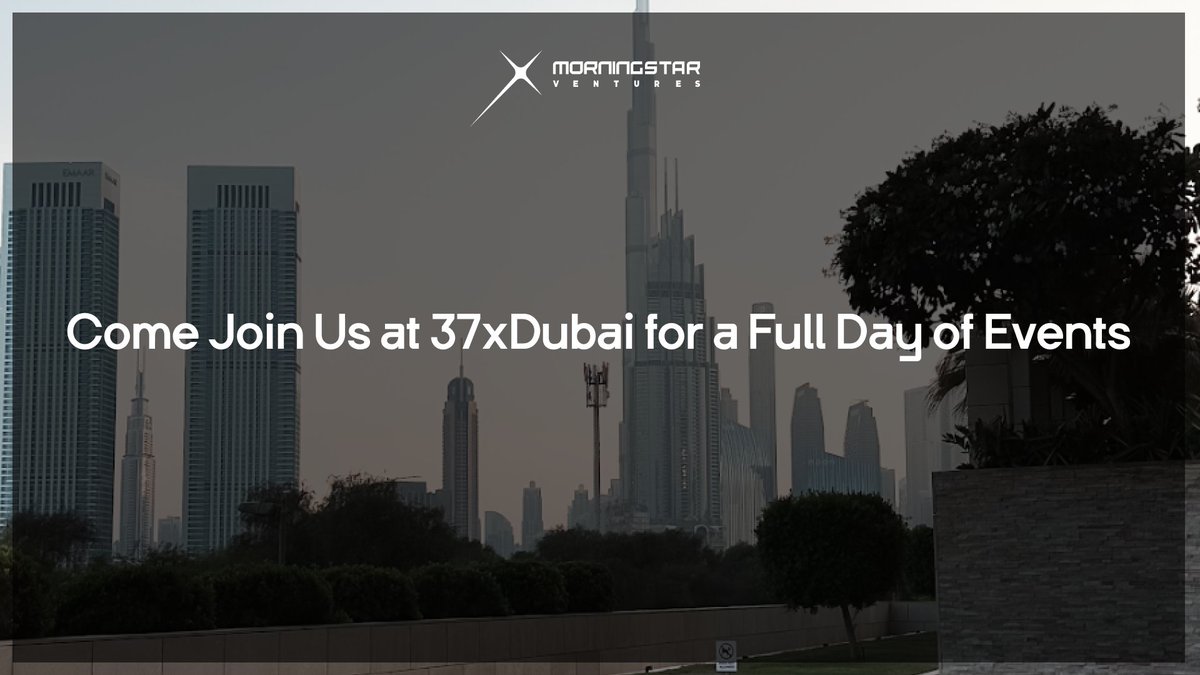 Our events are up and running! Come join us at @37xDubai for: 👉 @EthernityChain Meet & Greet at 14:00 (open doors) 👉 @MystikoNetwork Meet & Greet at 16:00 (open doors) 👉 VC Night at 19:00 (apply-only) Discover all events ➡️ events.morningstar.ventures