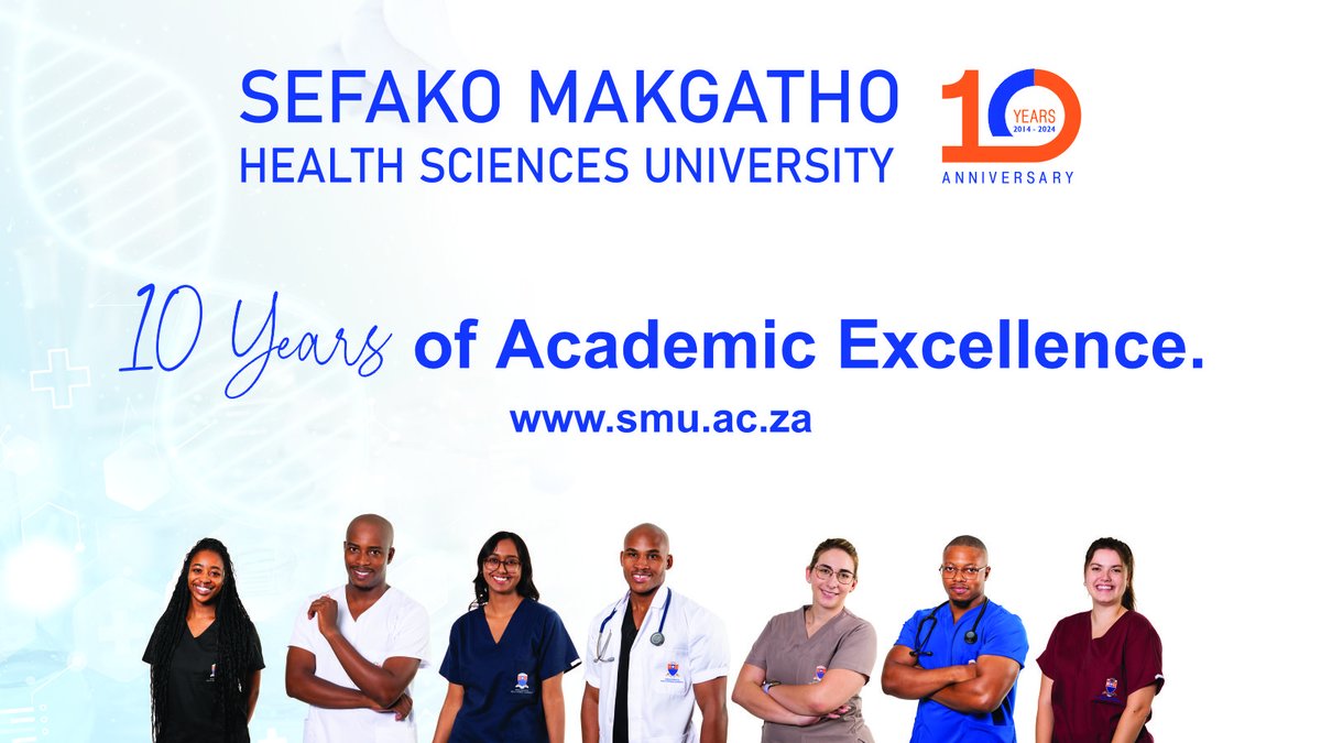 SMU turns 10 on 16 May 2024. It is a dedicated health sciences university that provides professional training and education through excellence in teaching and learning, innovative research, and community engagement. #WeAreSMU #SMU10 #MyJourneyWithSMU #10YearsofAcademicExcellence.