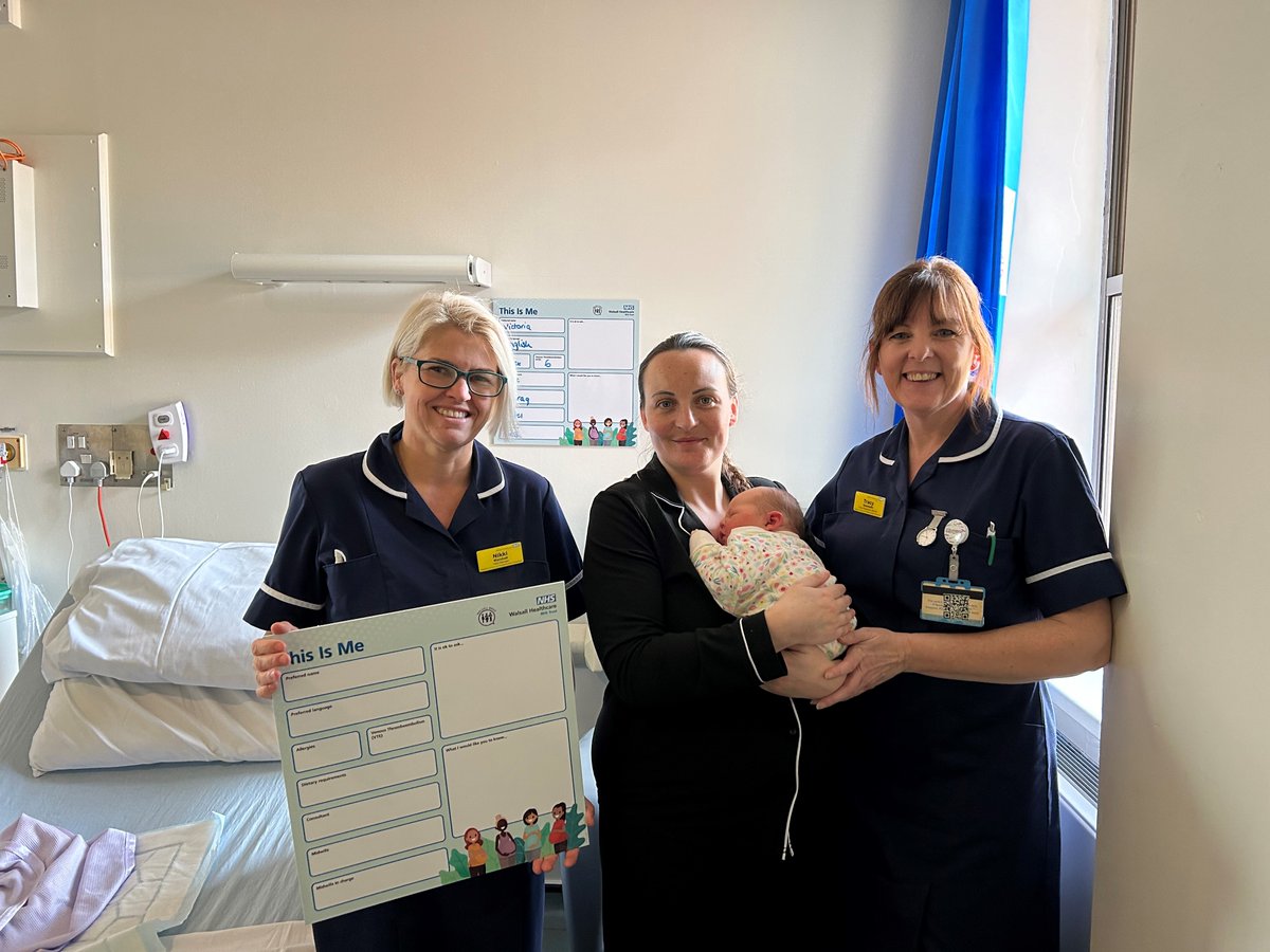 WalsallHcareNHS's tweet photo. Walsall mums-to-be and their families now have an additional way of communicating when using Maternity Services at the Manor Hospital.

27 ‘What Matters To Me’ boards have been installed by each bed in our Delivery Suite, Primrose Ward and MLU.

Read more: https://t.co/9AVmHWTDic https://t.co/pWAiWhJeB8