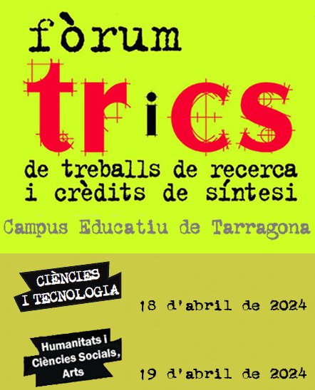 El XVII Fòrum TRiCS - 2024 tindrà lloc els dies 18 i 19 d'abril al Campus Educatiu de Tarragona. campuseducatiudetarragona.cat/forumtrics/ #forumtrics