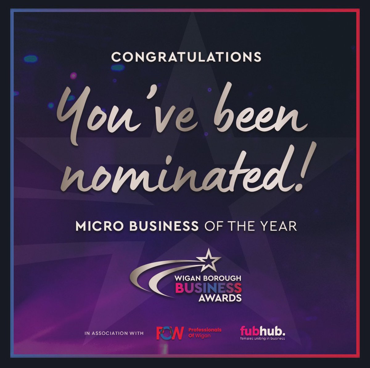 We have been nominated for micro business of the year in Wigan! 

#connectingwigan #wigansmallbusiness #wigancouncil #wiganbusiness #familybusiness #wigan #SupportLocal