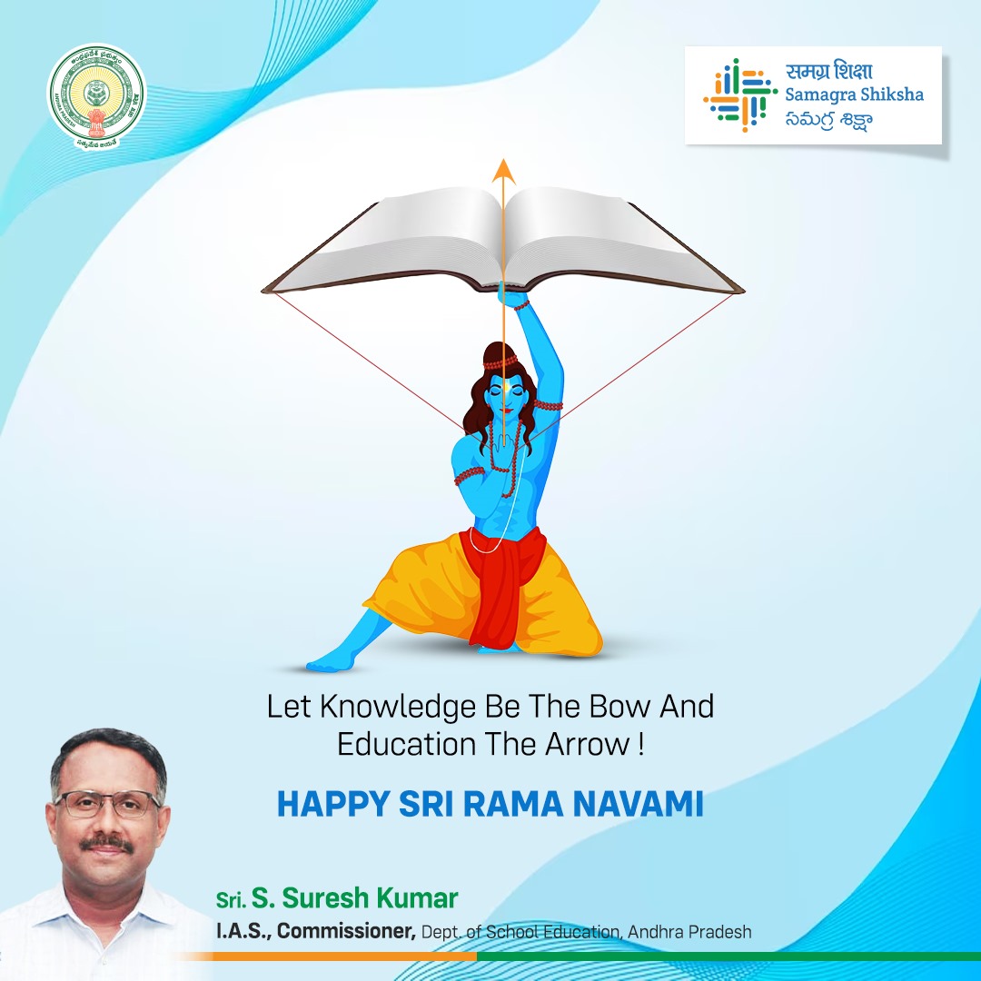 csegoap's tweet image. Embrace the wisdom of Rama Navami as we celebrate the birth of Lord Rama, the epitome of righteousness and knowledge. Let us enlighten our minds with his teachings, inspiring a lifelong learning journey. 📚✨
.
#KnowledgeIsPower #CelebrateWisdom #SamagraShikshaAndhraPradesh