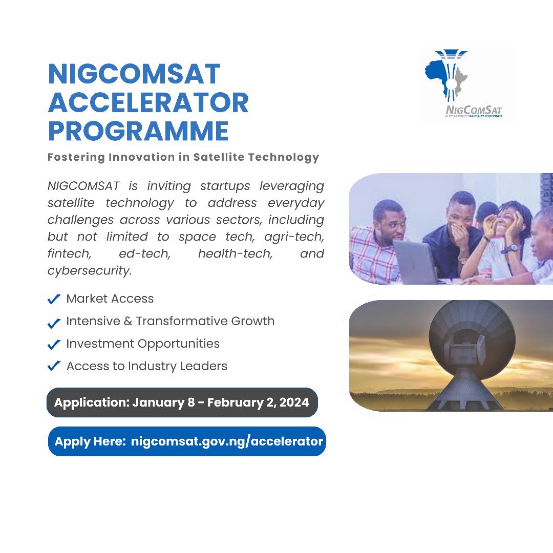 On the February 22, 2024, the NIGCOMSAT Accelerator Programme was formally launched to the public. In this blogpost, @ElementMerc takes us through the journey of collaboration, creativity and transformation, spanning key stages. nigcomsat.gov.ng/blog/launching…