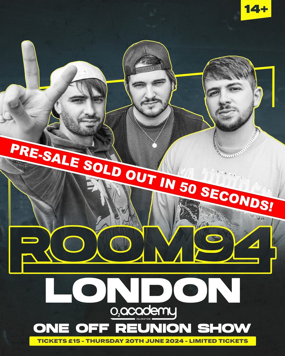SOLD OUT! Pre-sale tickets sold out in 50 seconds 😮😮

Last few general admission tickets on sale 10am this Friday!