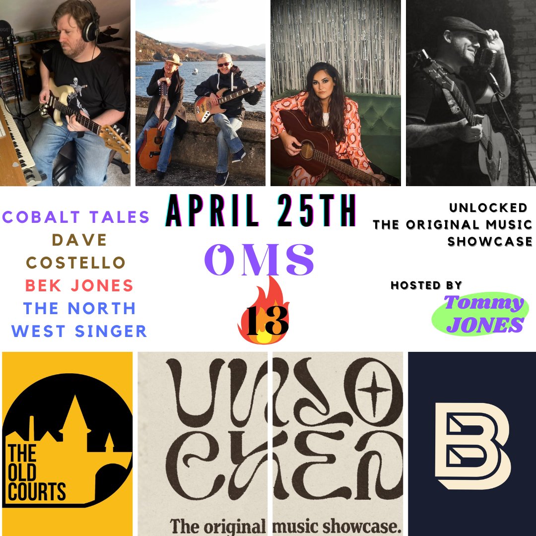 OMS 13 live from <a href="/theoldcourts/">The Old Courts</a> Bailiff Bar 25/4/24 19:30 free entry!