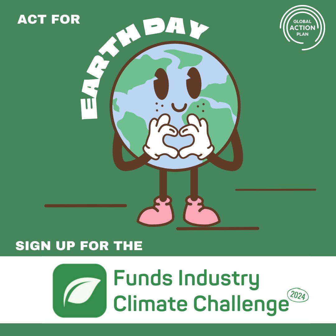 The Funds Industry Climate Challenge starts this #EarthDay! There's still (a bit of) time to sign up! Find out more via lnkd.in/eZ3tMYjh #fundsindustryclimatechallenge, #irishfunds, #GTN, #ThinkGreenActGreen, #GreenTeam, #ESG