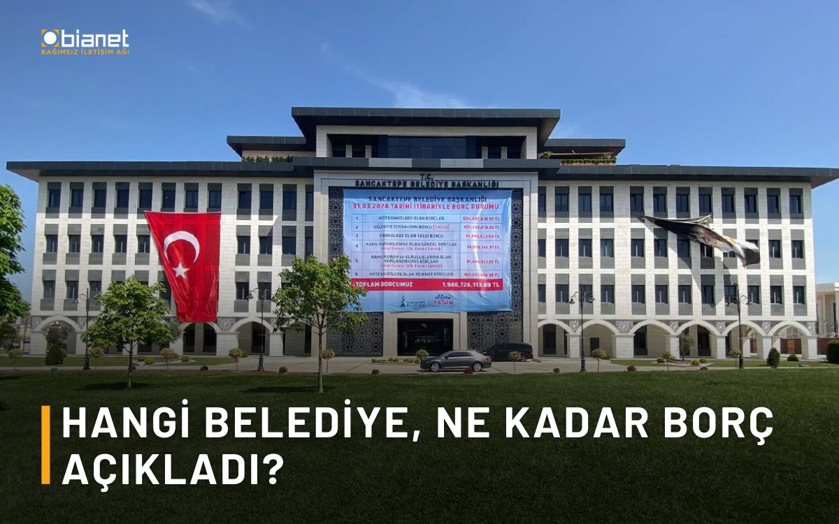 #YerelSeçim2024🗳️Hangi belediye, ne kadar borç açıkladı? 👉Türkiye'nin dört bir yanındaki yeni belediye yönetimlerinin binalara afiş olarak astığı, açıkladığı borçları derledik. bianet.org/haber/hangi-be…