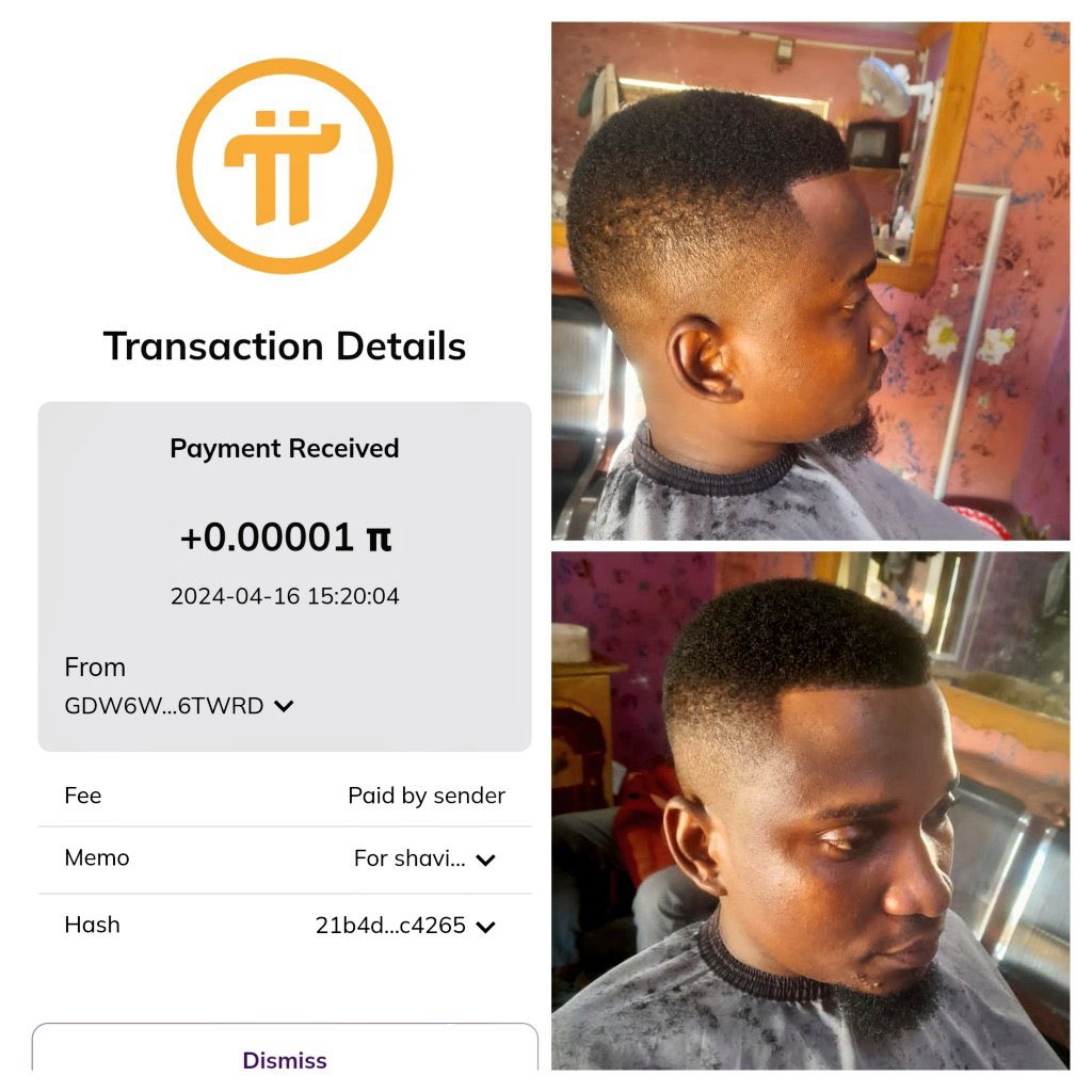 Đồng thuận cắt tóc bằng Picoin tại Tanzania. #PayWithPi #PayPiCoin @PiCoreTeam
