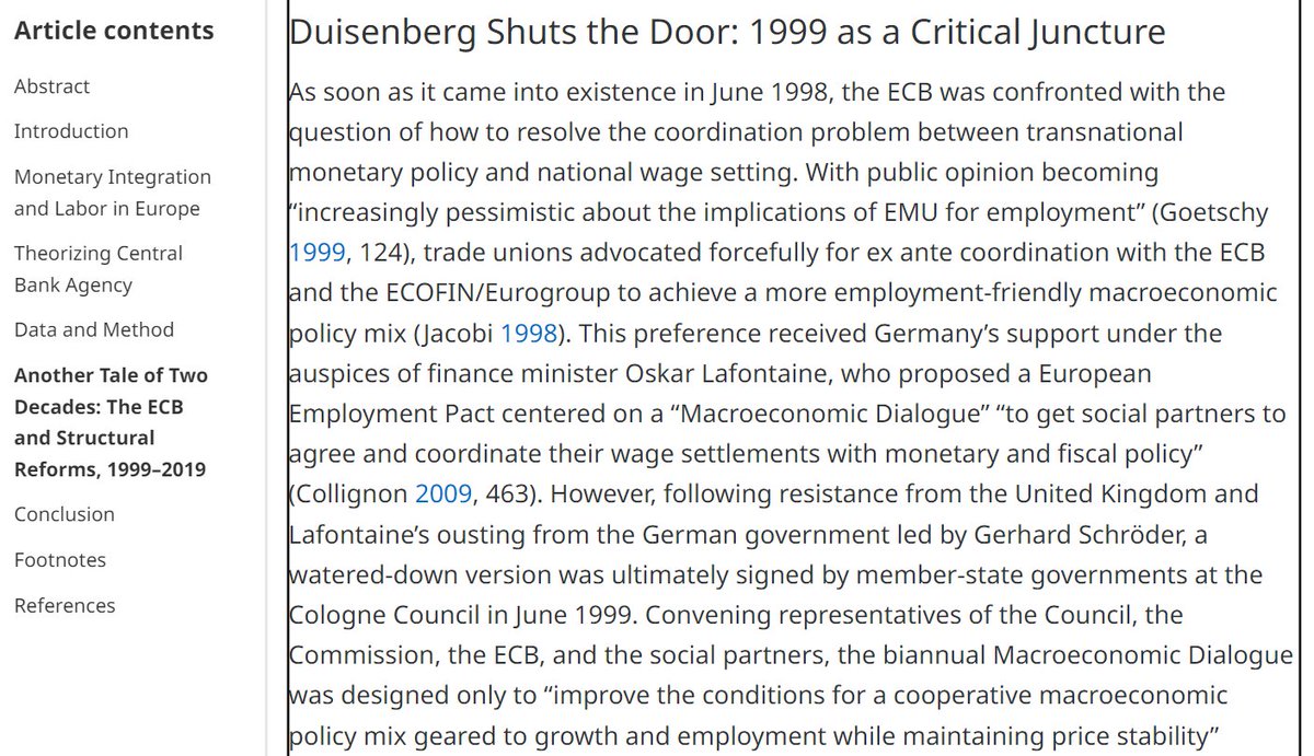It is quite remarkable – and a sign of our times – to hear former ECB presidents call for more economic coordination, after the ECB itself had shut the door to such coordination early on 👇

geopolitique.eu/en/2024/04/16/…

cambridge.org/core/journals/…