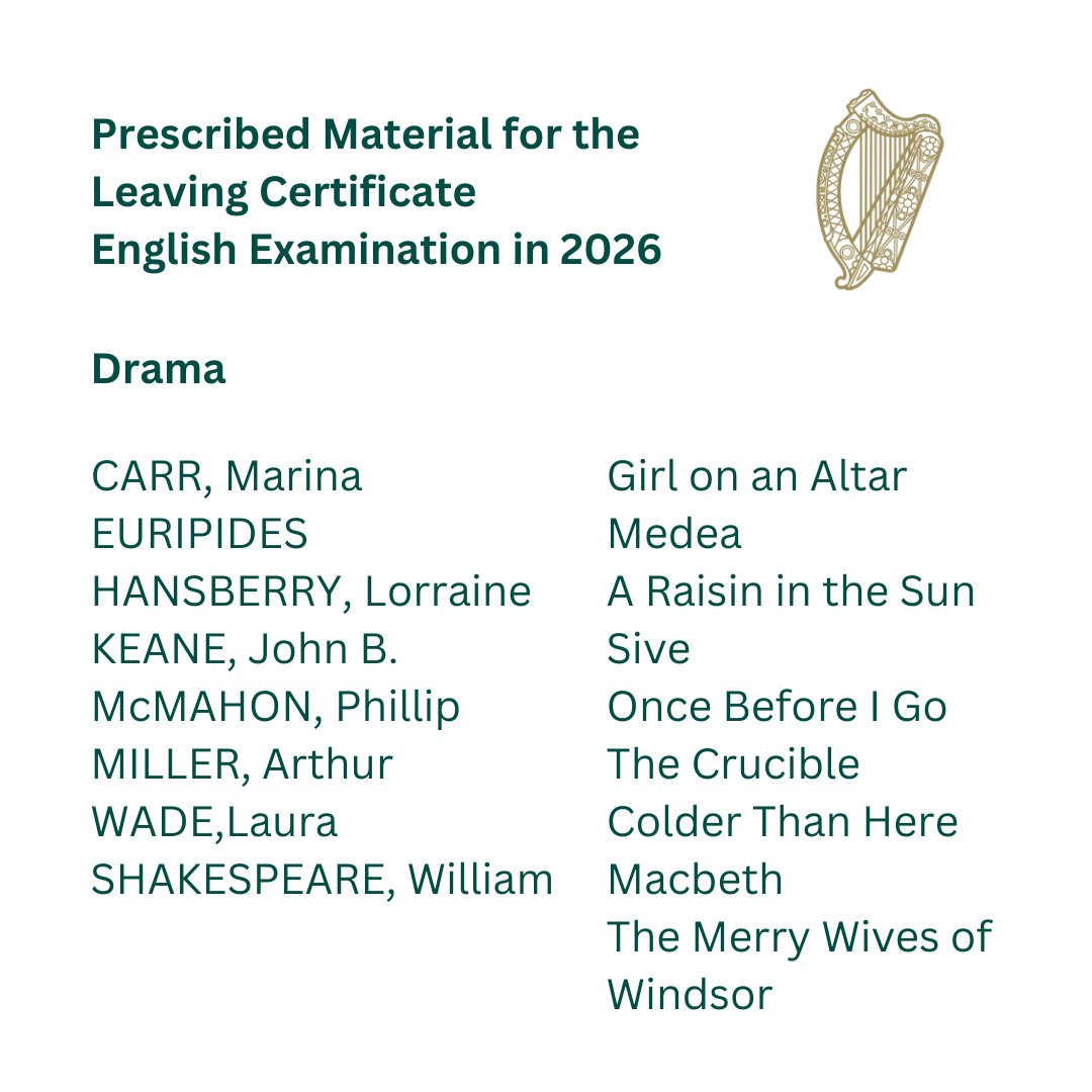 McMahonPhilly's tweet photo. Delighted that my play Once Before I Go has been retained on the Leaving Certificate for 2026. It is joined by Marina Carr's Girl On An Altar this cycle, so I'm in the company of theatre royalty👑. Once Before I Go was commissioned &amp; produced by Dublin's Gate Theatre in 2021... https://t.co/YqVYykJN3p