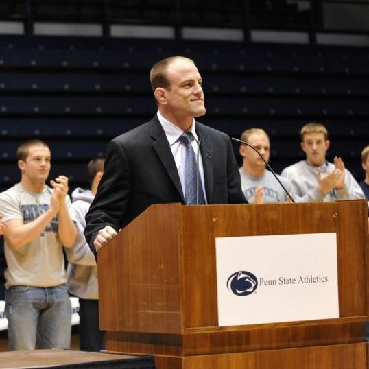 On this Date April, 17, 2009 - Cael Sanderson was Hired by Penn State History was Made on this Date Pic from Intro Press Conference on 4/20/09 @pennstateWREST @NittanyLionWC @PennStWrestling