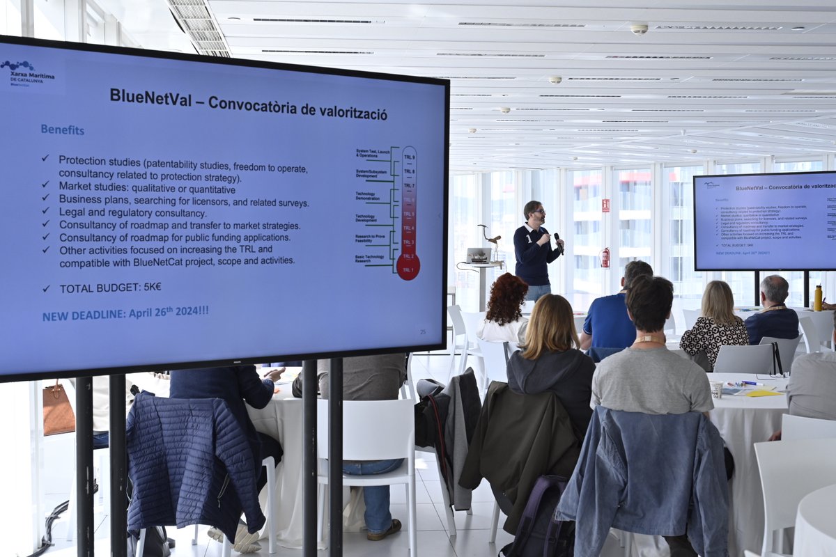 bluenetcat's tweet photo. 📍 Ja hem començat! Avui celebrem la trobada anual de membres de la Xarxa a Barcelona #BlueThinkers 🌊

@Lourdesreig, directora, i @pabloboumira, promotor de #BlueNetCat, han obert la jornada explicant d'on venim i cap on anem. 

#BlauTech4Future #BlueEconomy #EconomiaBlava https://t.co/hW1Ae6J71t