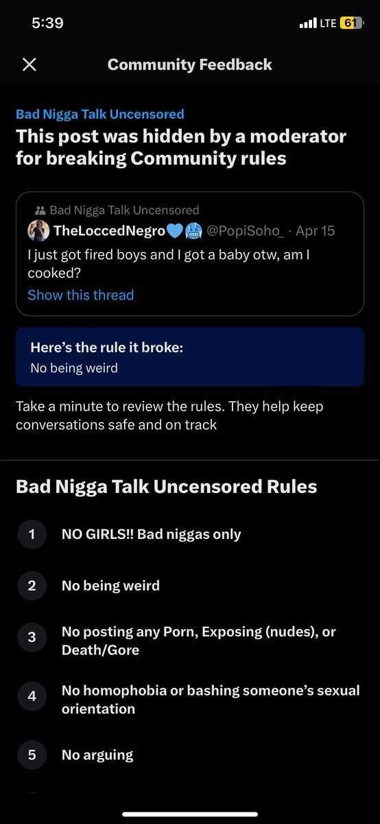 PopiSoho_'s tweet photo. Nigga how was this being weird? Y’all niggas don’t like jokes on twitter anymore I see https://t.co/fYnadR5AoC