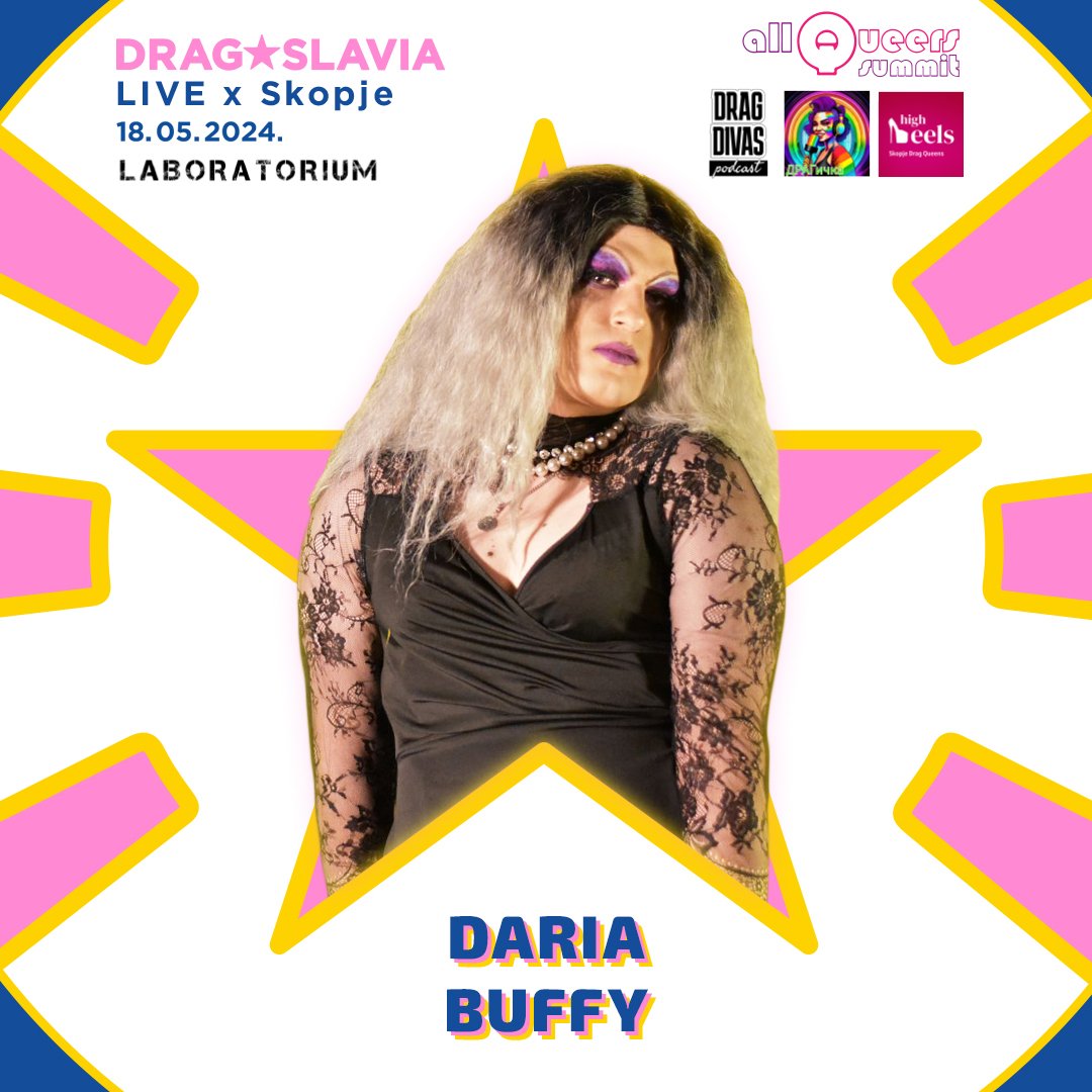 dragoslavia's tweet photo. DRAGOSLAVIA
Live x Skopje
18.05.2024.

Daria Buffy

Карти може да се набават во Лабораториум, Макка Бар, Studio Social Club (поранешно клуб на Новинари), Комитет и SCC ShortBus. https://t.co/3NT7FC1SZH