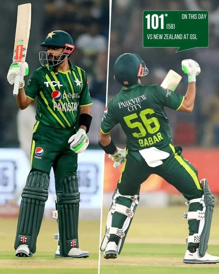 #OnThisDay in 2023, Babar Azam scored 15 runs on the last 4 balls of the innings to complete his 9th T20 hundred in 58 balls against New Zealand at Gaddafi Stadium, Lahore 💯👑
#captainbabarazam #cricketlover #T20Cricket #BabarAzam #pakistancricket #cricketwireless #PAKvNZ