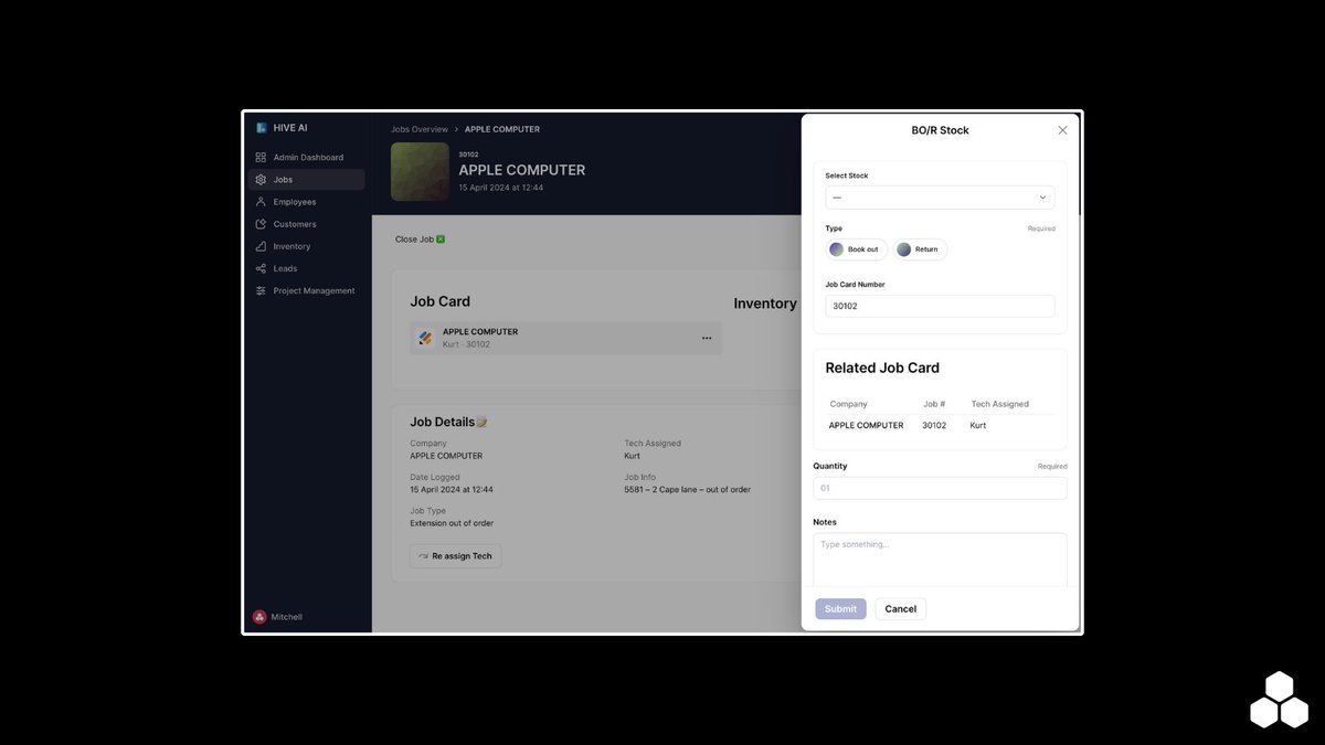 Michalak2003's tweet photo. Our Job Management System just got a design upgrade! 

✅Features are more compartmentalised  
✅Interface is cleaner 
✅Theme is further standardised across the app 

All thanks to the amazing team at @glideapps https://t.co/XcXXj8Wo6D