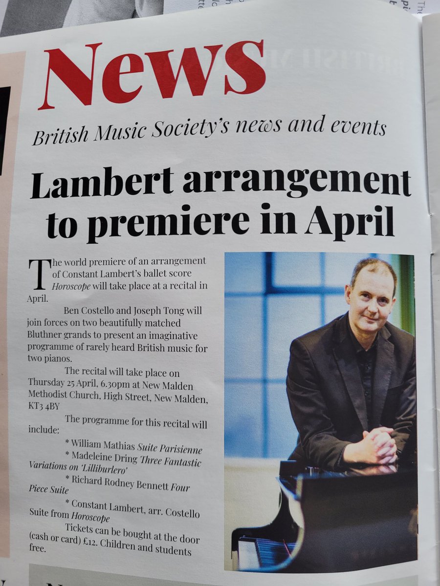 Thames Concerts (@thamesconcerts) on Twitter photo Big thanks to <a href="/BMusicSociety/">British Music Society</a> for so kindly plugging our forthcoming gig in the latest News edition! Ben Costello and <a href="/josephtongpiano/">Joseph Tong</a> Big thanks to <a href="/BMusicSociety/">British Music Society</a> for so kindly plugging our forthcoming gig in the latest News edition! Ben Costello and <a href="/josephtongpiano/">Joseph Tong</a>