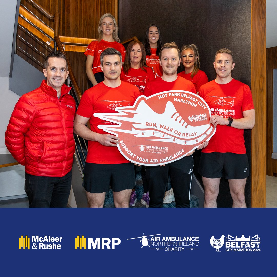 MRP Investment & Development Ltd (@mrpinvdev) on Twitter photo A 33-strong team from MRP and <a href="/McAleerRushe/">McAleer & Rushe</a> are gearing up to take on the #BelfastCityMarathon on 5th May in support of <a href="/AirAmbulanceNI/">@AirAmbulanceNI</a>'s vital life-saving regional service.
More info: bit.ly/3Ujgt4E
We would be grateful for any donations: bit.ly/3VZNMer A 33-strong team from MRP and <a href="/McAleerRushe/">McAleer & Rushe</a> are gearing up to take on the #BelfastCityMarathon on 5th May in support of <a href="/AirAmbulanceNI/">@AirAmbulanceNI</a>'s vital life-saving regional service.
More info: bit.ly/3Ujgt4E
We would be grateful for any donations: bit.ly/3VZNMer