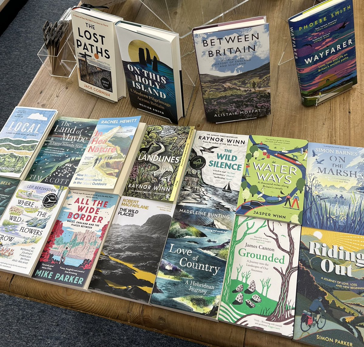 Quinns Bookshop Market Harborough (@quinnsbookshop) on Twitter photo Nature, Biography and Travel books all seem to be very popular in our shop, so we’ve done a display with books that mostly span all three genres 🌳 🚲
<a href="/Al_Humphreys/">Alastair Humphreys</a> <a href="/cornish_jack/">Jack Cornish</a> Nature, Biography and Travel books all seem to be very popular in our shop, so we’ve done a display with books that mostly span all three genres 🌳 🚲
<a href="/Al_Humphreys/">Alastair Humphreys</a> <a href="/cornish_jack/">Jack Cornish</a>