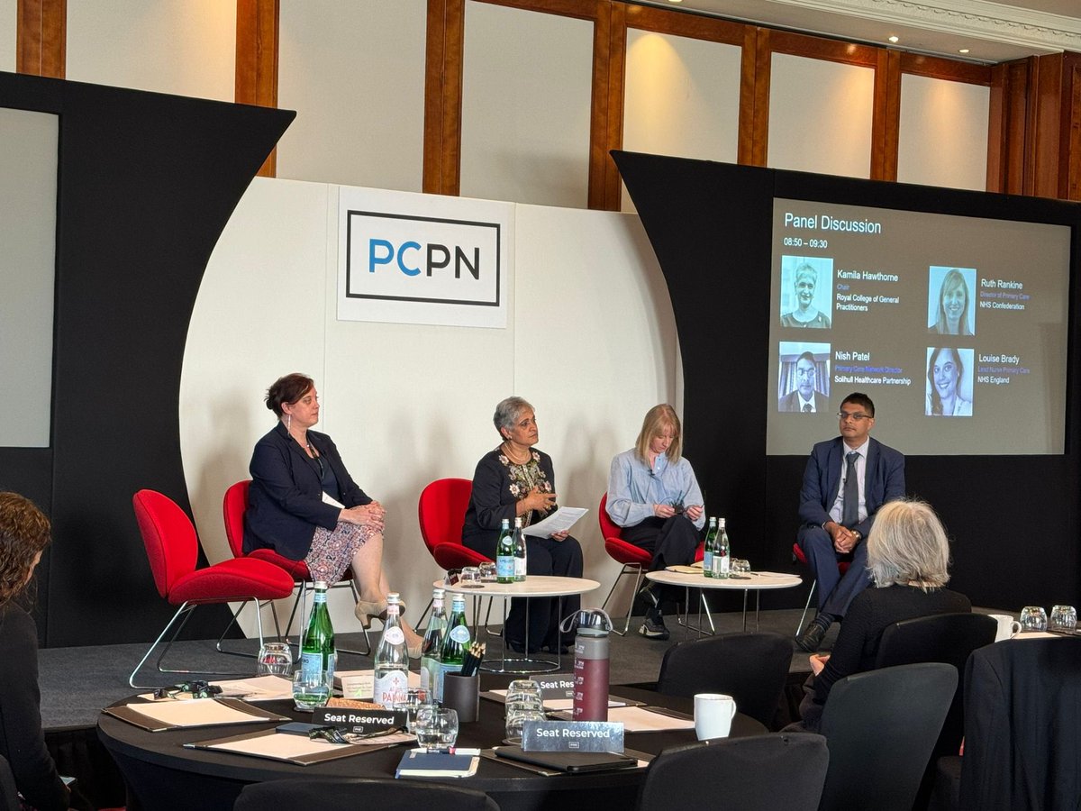 @SolihullHP’s very own Dr Nish Patel - PCN CD and Executive Partner discussing all things Access in Primary Care with @NHSConfed @rankine and @rcgp’s Kamila Hawthorne, @hssood at the PCNP conference #pcnp #primarycare #access