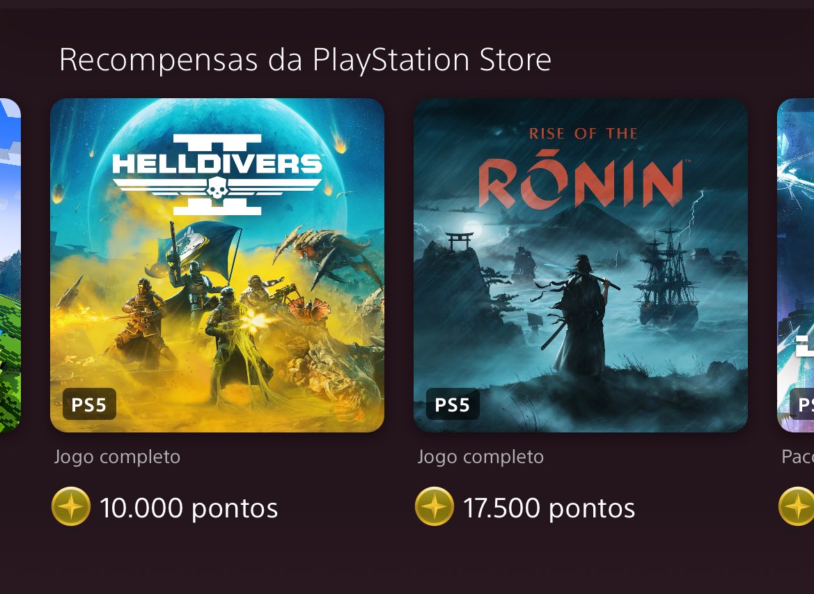 Em quantos milênios você acha que um equino saudável 🦄, que coleta seus pontos assiduamente vai resgatar esse RISE OF THE RONIN? Melhor, HELLDIVERS KKKKKKKKKKKK Meu amigo o cara que compara o Playstation Star ao MS Rewards, tá no mundo do pirulito kkkkkkkkk