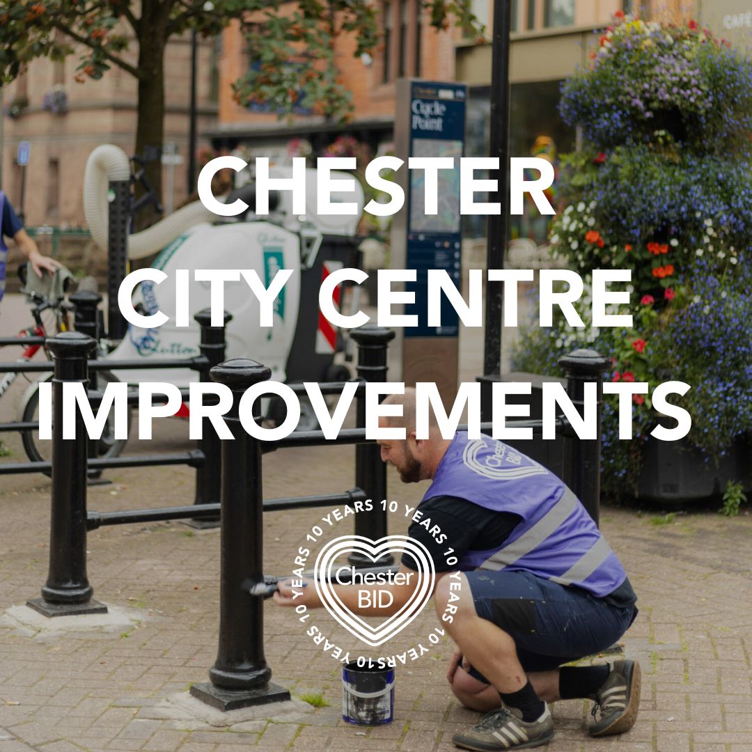 Over the past 10 years, we have continued to make city centre improvements to enhance the overall visitor experience, extend dwell time and create a more vibrant and inviting atmosphere for the businesses operating in Chester City Centre. 👷(1/4) #chester #investchester #10years