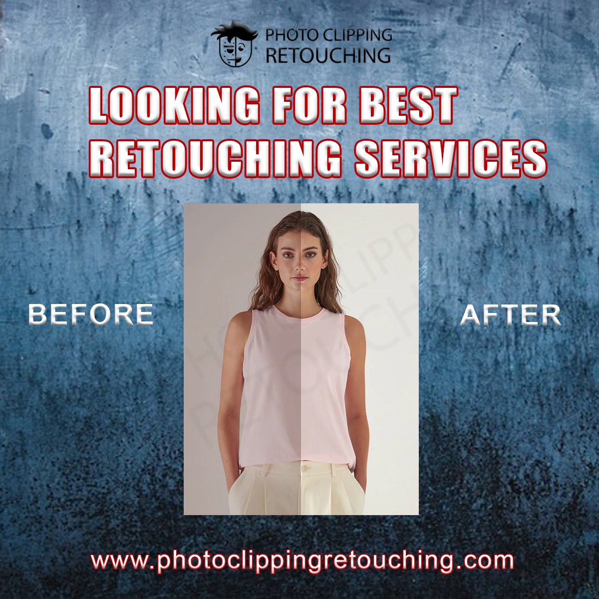 Let your photos speak volumes with our Image Retouching Service.
#ImageRetouching #RetouchingService #VisualMakeover #RetouchedImages #PhotoEditing #EditingServices #GraphicDesign #teamPCR

Email: info@photoclippingretouching.com
Link: photoclippingretouching.com/photography-ch…