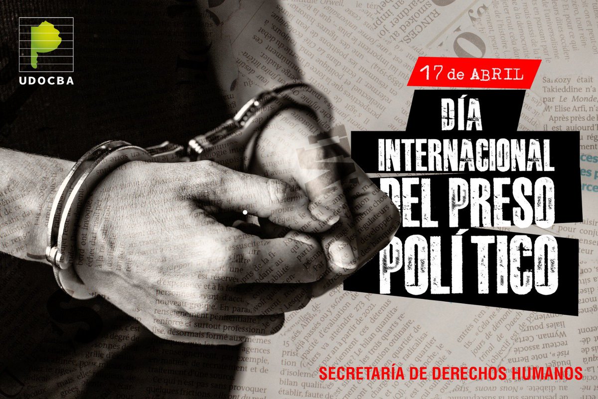 AlejandrooSalce's tweet photo. En el Día Internacional del Preso Político, condenamos enérgicamente la detención injusta de personas por ejercer sus derechos políticos y defender sus convicciones. Es hora de poner fin a la represión y garantizar la libertad y la justicia para todos y todas. https://t.co/Bovtl7R8Gb