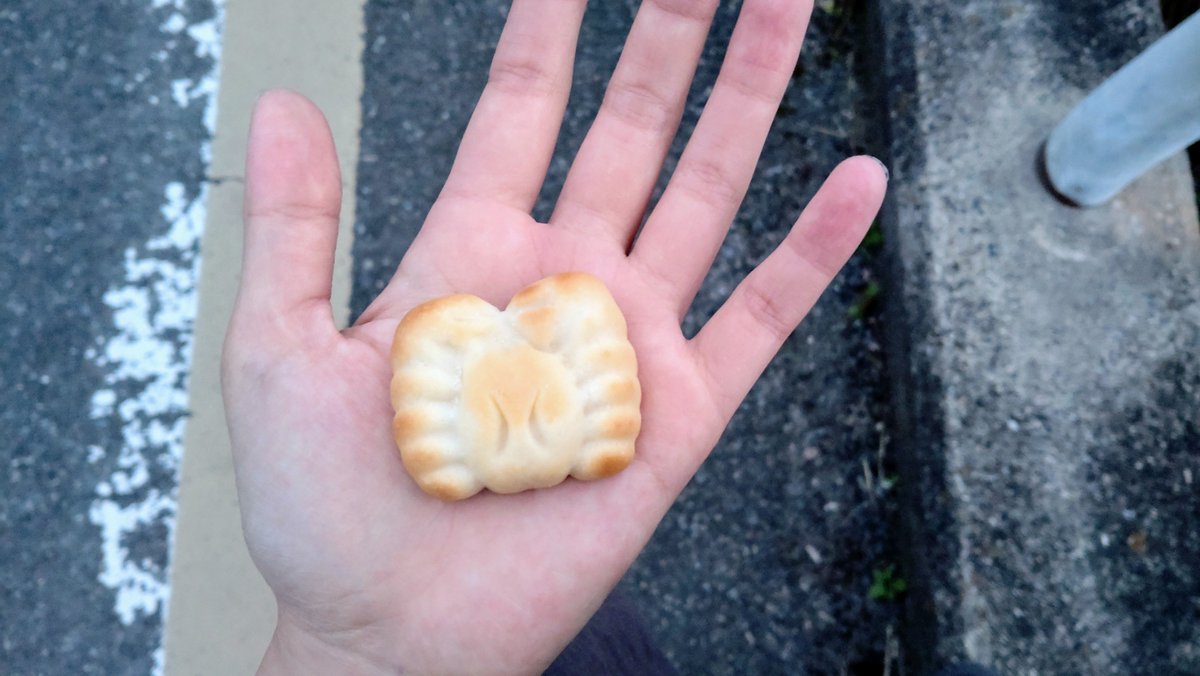 カニ型のお菓子をもらった🦀