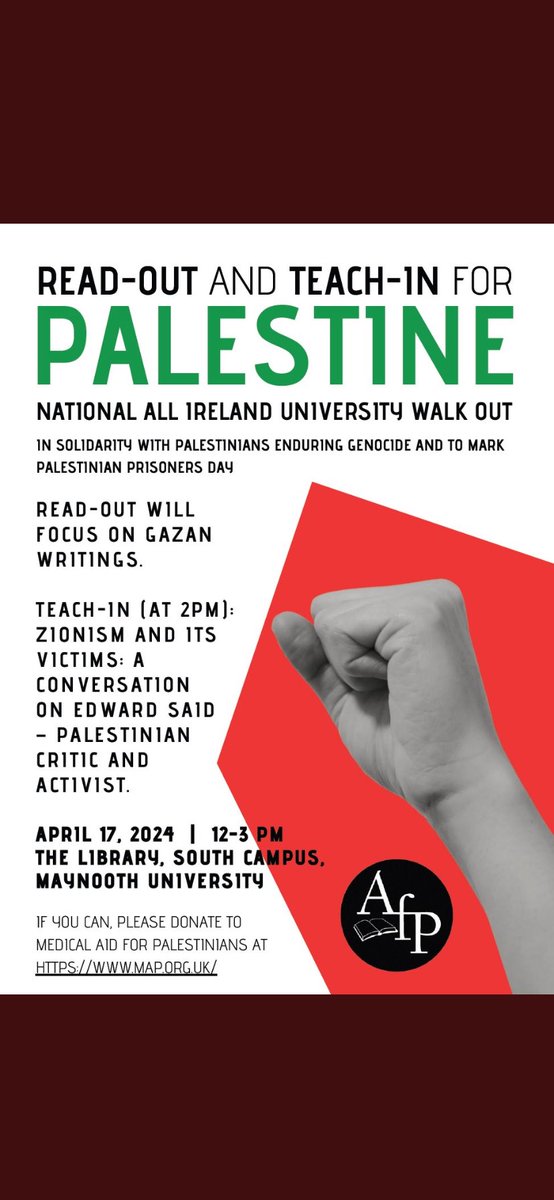 #TLC4P today in Maynooth @AfPMaynooth @library_MU @MaynoothUni #solidaritywithgaza #GenocideByIsrael #decolonisation
