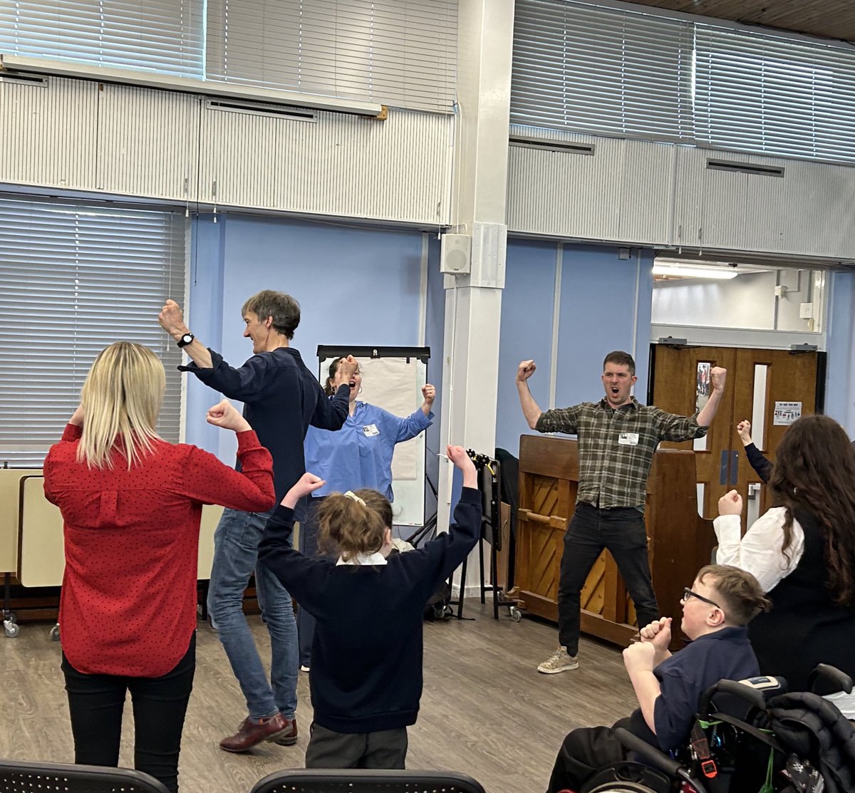 Nath_C1981's tweet photo. @Sherbournetweet I’ve got the power in me! Our music heroes are shaping up.. Watch out Royal Albert Hall!@ArmonicoConsort https://t.co/3plNNQQrr1