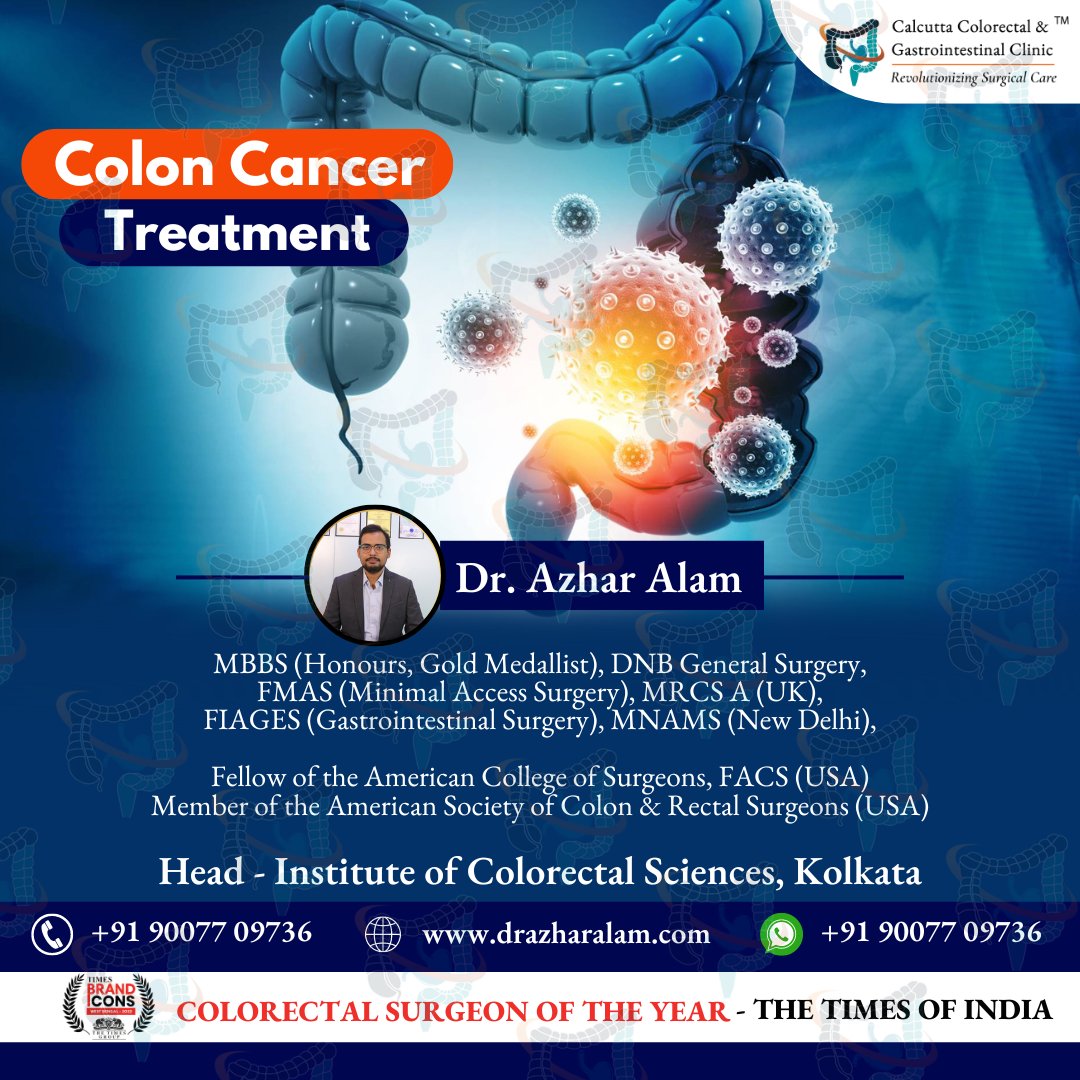 Best Colon Cancer Surgeon in Kolkata Now!

👉Call: 9007709736
👉drazharalam.com/colorectal-doc…

#ColorectalCancer #Pilonidalsinus #StomachCancer #Hydrocele #laserclinic #lasertreatment #DrAzharAlam #AdvancedLaserTreatment #LaserSurgery #GastrointestinalSurgery #laparoscopicsurgery