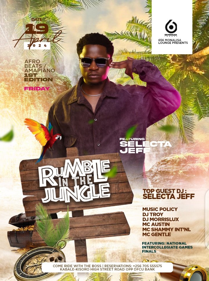 From Rwanda @selectajeff is going to pass through Kabale for #RumbleInTheJungle at @656Lounge