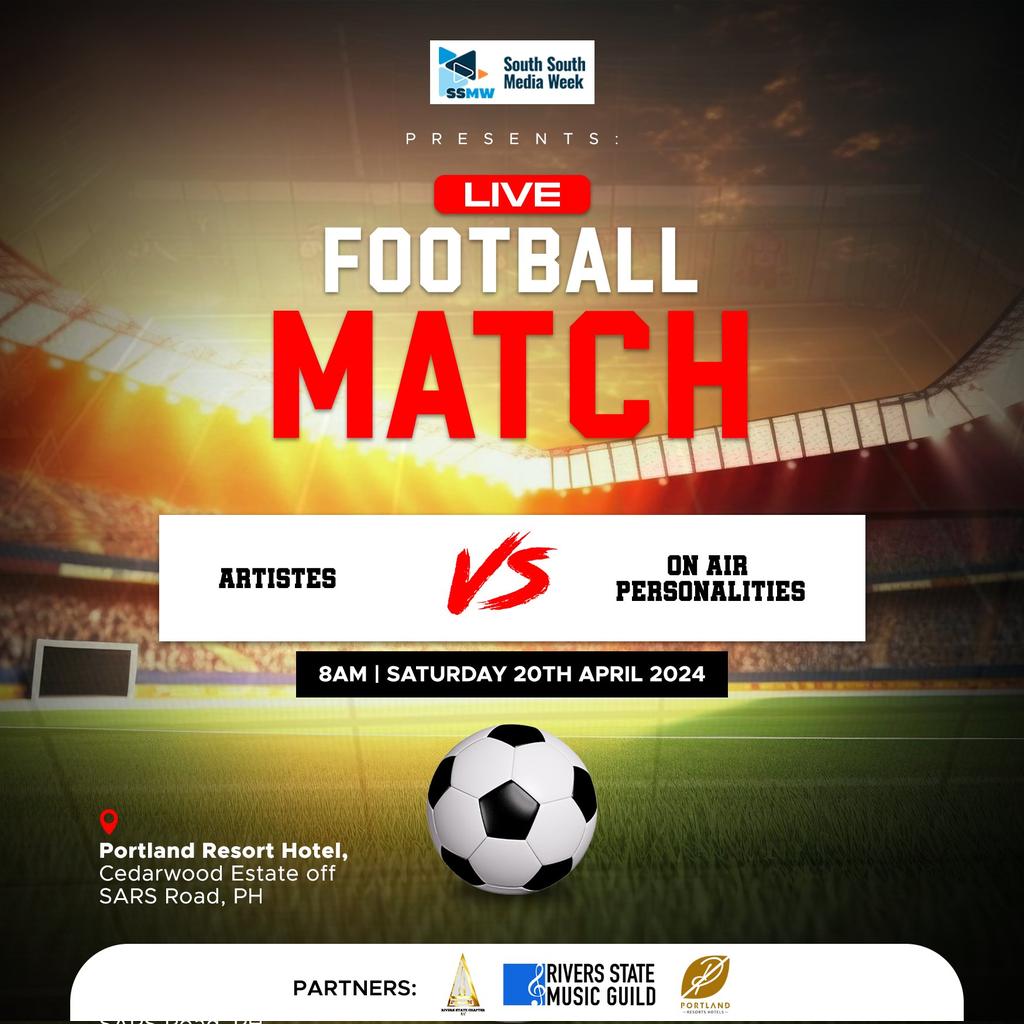 SOUTH SOUTH MEDIA WEEK has put together this groundbreaking football matches 💃💃 Where my ballers @Aeba05 @Abiyeee_ @joseph_sorbari @Gazzilee @MisterTamz @Alby_Jnr It's about that time.. In Saturday this week, we ball..