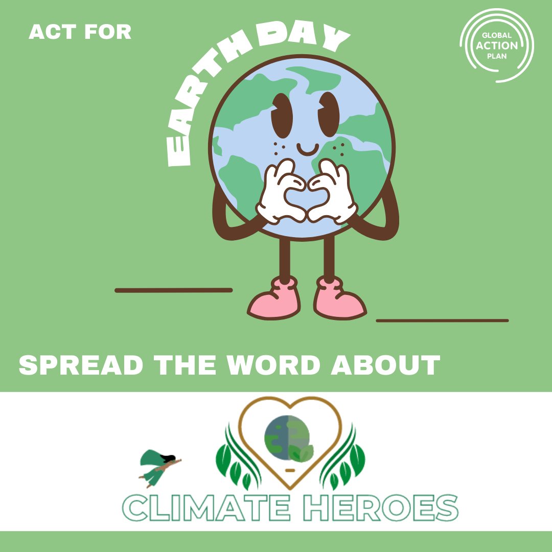 This #EarthDay, let the world know that you are taking part in the #ClimateHeroes challenge! climateheroes.ie