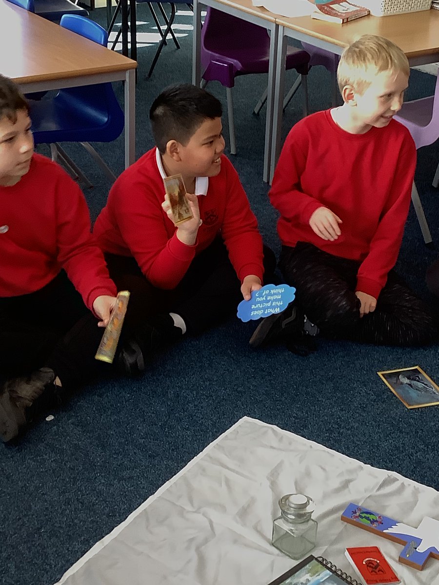Year5STM1's tweet photo. @STM_Hull We reflected on some artwork for our class liturgy today. We held a whole class discussion about each piece✝ https://t.co/KXVv02nYH6