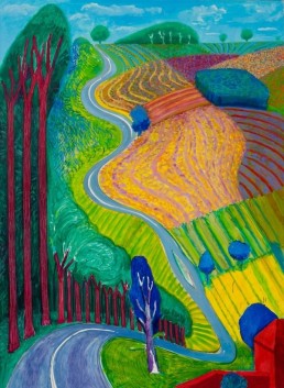 When the path ignites the soul, there's no remaining... The foot touches ground, but not for long. -Hakim Sanai David Hockney/Going Up Garrowby Hill 2000