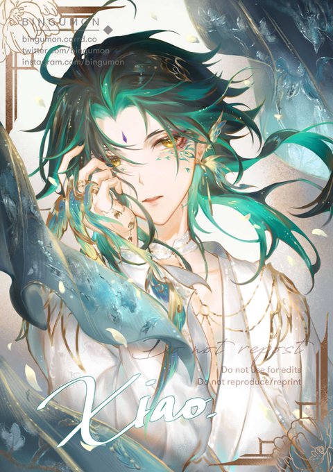 Birthday bby collection💚✨
#魈生誕祭2024 #Xiao #genshinimpact 