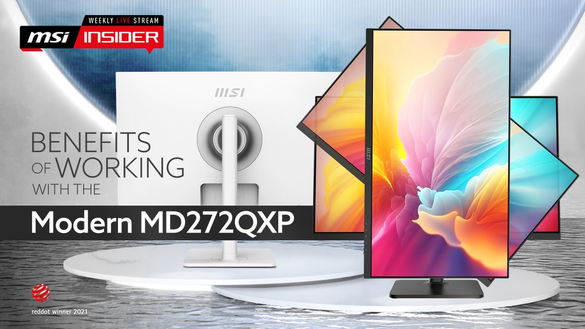 #MSIInsider Is your PC being used primarily for work? Then a suitable monitor is a must. Our Modern MD272QXP will increase your productivity. Tune in to see how a monitor can improve your work environment. youtube.com/watch?v=BmQQ50…