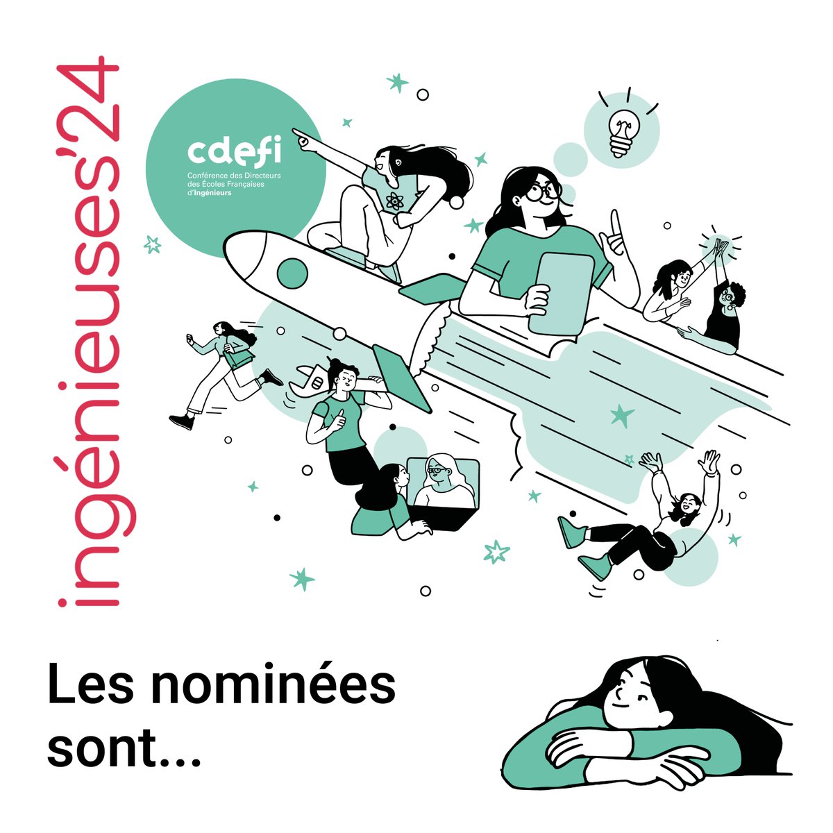 #Ingénieuses2024 Les résultats sont tombés ! Nos 3 jurys Ingénieuses se sont réunis en mars et avril pour étudier les 221 dossiers reçus cette année. Découvrez les nominées 2024 👉 ingenieuses.fr/2024/04/17/ing… Et rdv le 16 mai pour l'annonce des lauréates lors de la cérémonie 🏆