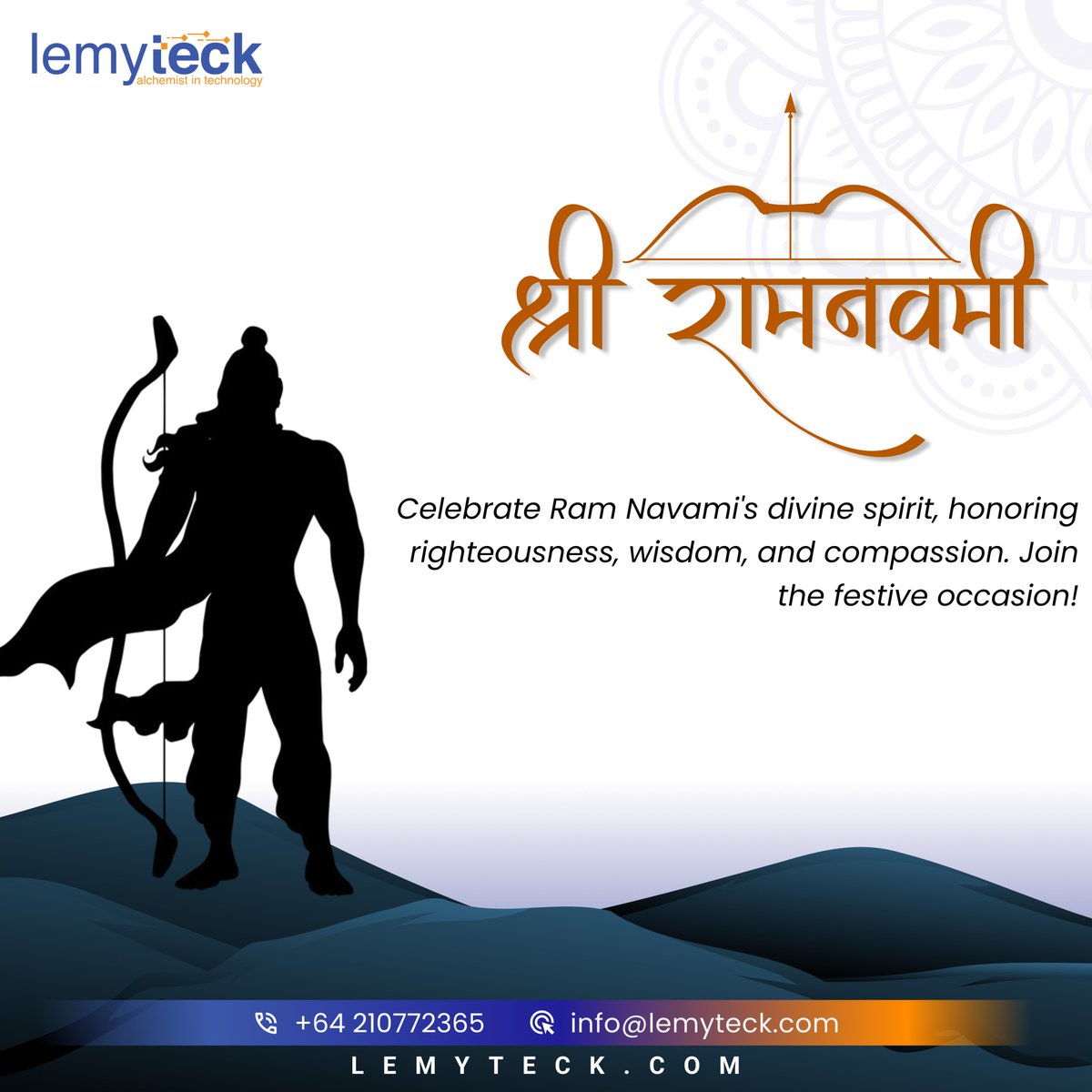 🌸 Embrace the divine energy of 🏹RamNavami, commemorating the birth of Lord Rama. 🕉️ Join the festivities with vibrant processions, melodious bhajans, and heartfelt prayers. Let's rejoice in the symbol of righteousness, love, and unity. 🙏 #lemyteck #RamNavami2024 #Jayshriram