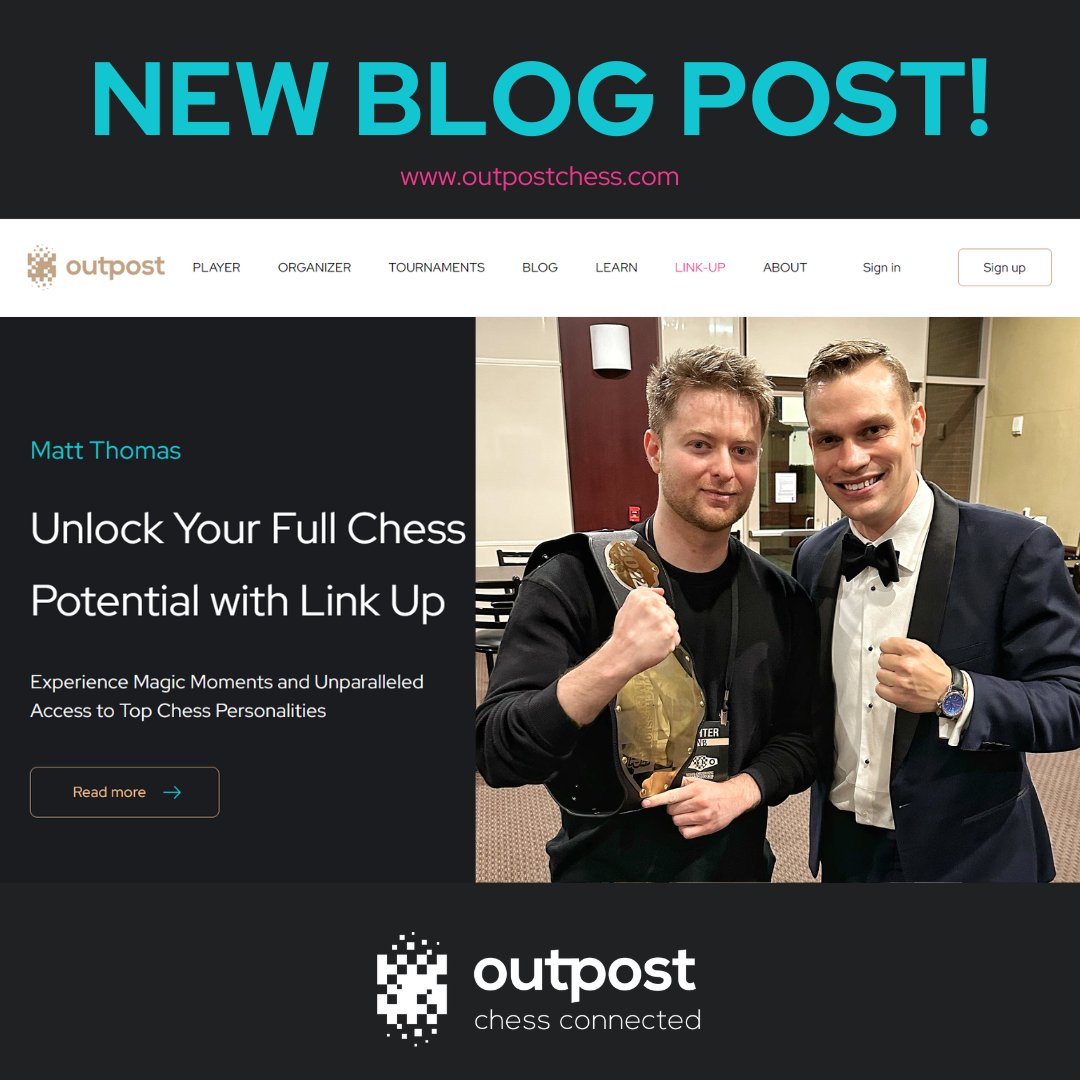 🤩Experience Magic Moments and Unparalleled Access to Top #Chess Personalities 📖Find out more at: outpostchess.com/blog-inner/Unl… ♟🎥Hurry to Book a Link-Up with Chess Stars at Outpost Chess Author of the blog: @MovingWithMat #chesspunks