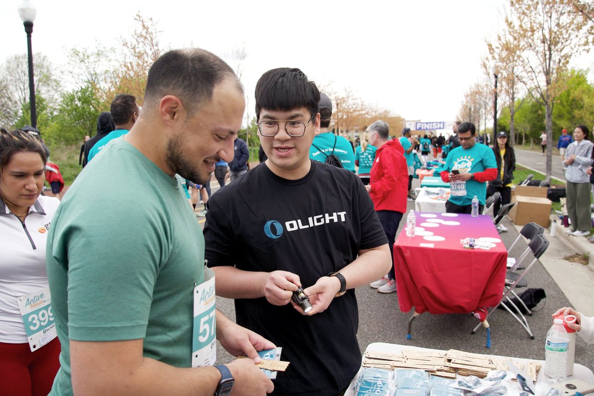 Olight was thrilled to participate in the Active for Autism 5k hosted by @AutismOAR! #AutismAwareness