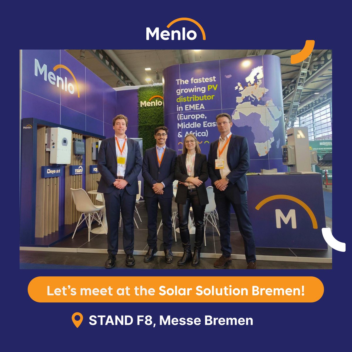 Two days filled with excitement! We're thrilled to be at Solar Solutions International in Bremen on April 17-18 !

If any of you still need a ticket check the following link👇en.solarsolutionsbremen.de/partner/menloe… See you there!

#Bremen #SolarSolutionsInternational