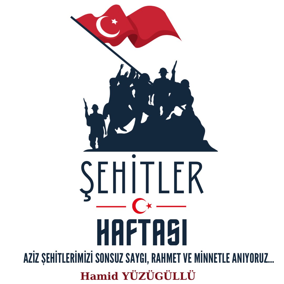 #14-20NisanŞehitlerHaftası🇹🇷 Vatan uğruna can veren aziz şehitlerimizi sonsuz saygı, rahmet ve minnetle anıyoruz…🇹🇷 #HamidYüzügüllü